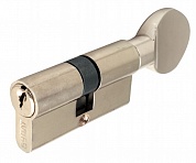 Картинка Механизм цилиндровый БУЛАТ МЦ ZG 70(35*35)(5 пин.) никель ключ-верт. 5 англ. кл.